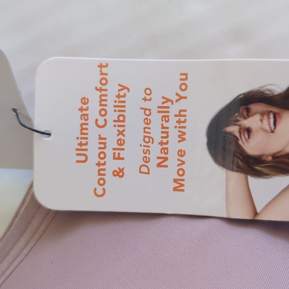 NWT Simply Perfect by Warner's Underwire Contour Poke-Free Comfort Bra XL Mauve - Picture 3 of 12